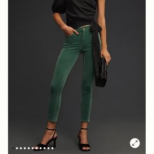 Anthropologie | Pilcro High- Rise Skinny Corduroy Green Pants
